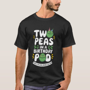 T-shirt Deux petits pois dans un gousse d'anniversaire Hum
