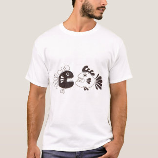 T-shirt deux poissons et un poulpe