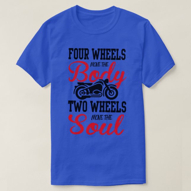 T-shirt Deux roues déplacent l'âme 1 (Design devant)
