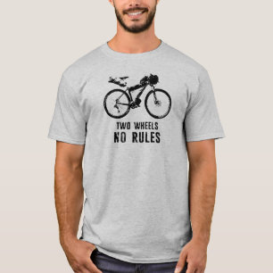 T-shirt Deux Roues Pas De Règles Bikepacking