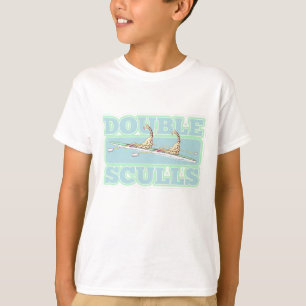 T-shirt Deux sculptures ramant des girafes drôles