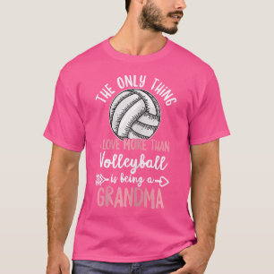 T-shirt Deux Séances De Volleyball Pour Un Grand-Mère De V