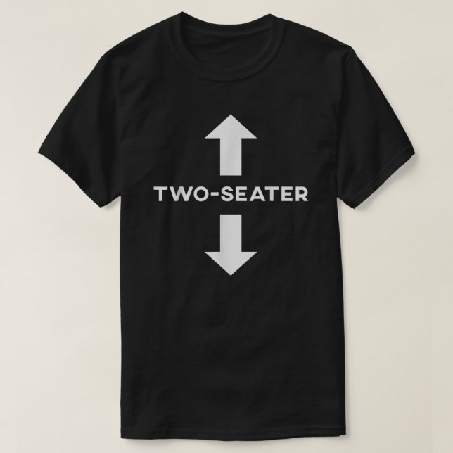 T-shirt Deux Sièges Drôle Deux Sièges Plaisanterie Hommes  (Design devant)
