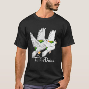 T-shirt Deux tourterelles Doves 12 Jours Chant de Noël Drô