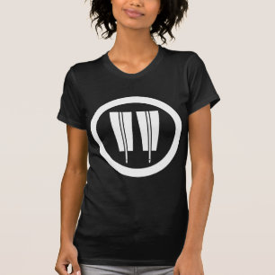 T-shirt Deux ventilateurs parallèles en cercle
