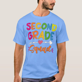 T-shirt Deuxième Grade Squad 2 et Grade Teacher Student Ba