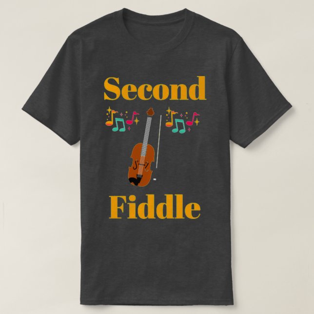 T-shirt Deuxième vintage violon idée cadeau de Noël pour l (Design devant)
