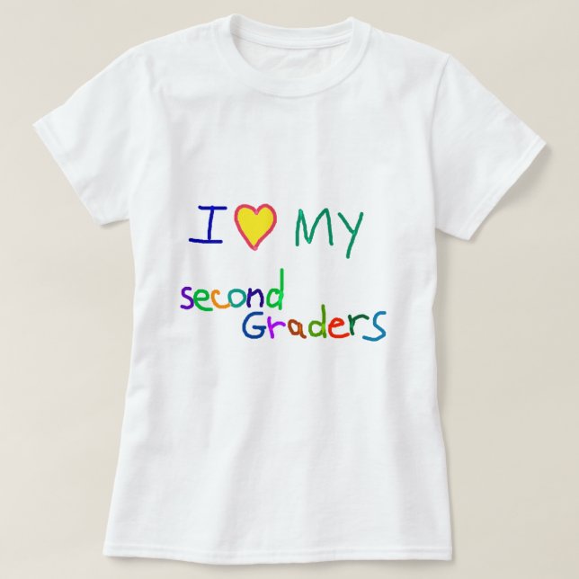 T-shirt Deuxièmes cadeaux de professeur de catégorie (Design devant)