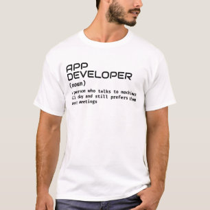 T-shirt Développeur d'application - Définition de tâche am