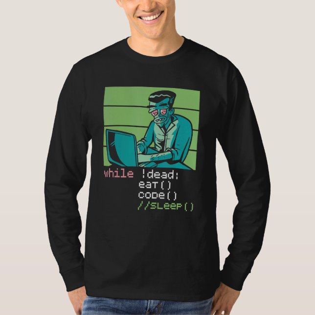 T-shirt Développeur de logiciels informatique binaire Prog (Devant)