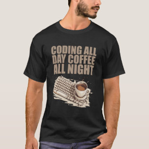 T-shirt Développeur de logiciels ingénieur Caffeine Coder 