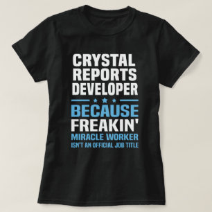 T-shirt Développeur de rapports Crystal