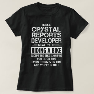 T-shirt Développeur de rapports Crystal