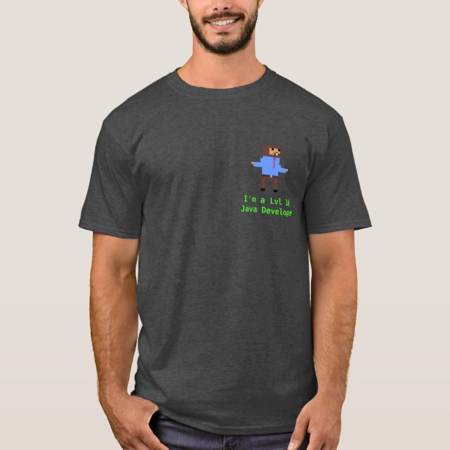 T-shirt Développeur Java Lvl 10 (Devant)