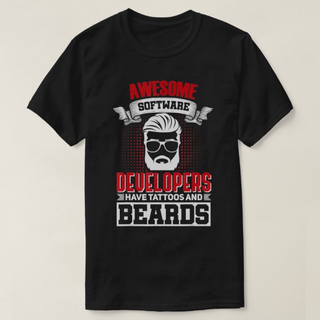 T-shirt Développeur logiciel drôle idée cadeau pour le log (Design devant)