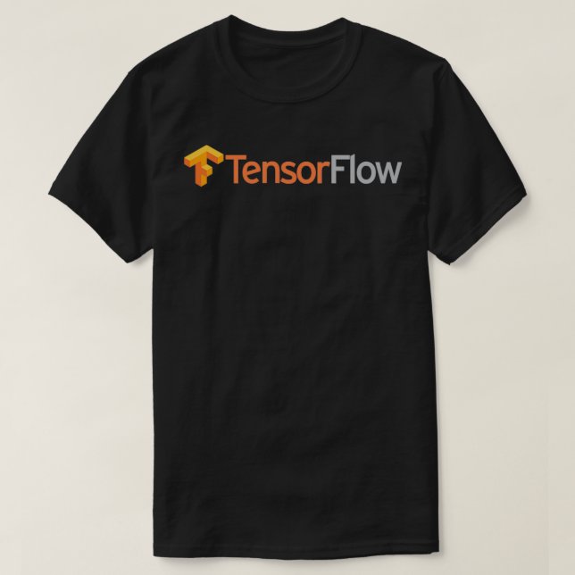 T-shirt Développeur logiciel Tensorflow foncé T (Design devant)