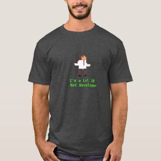 T-shirt Développeur Lvl 10 dotNet (Grand)