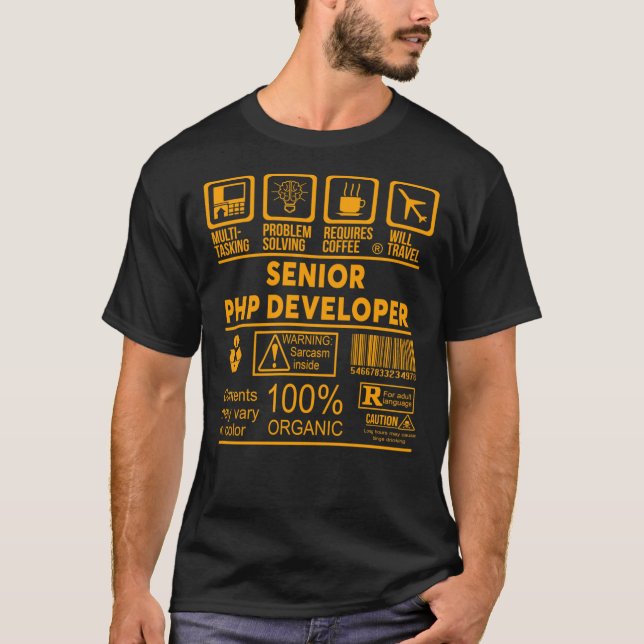 T-shirt DÉVELOPPEUR PHP PRINCIPAL - NICE DESIGN 2017 Essen (Devant)