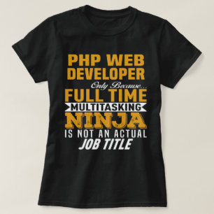 T-shirt Développeur Web PHP