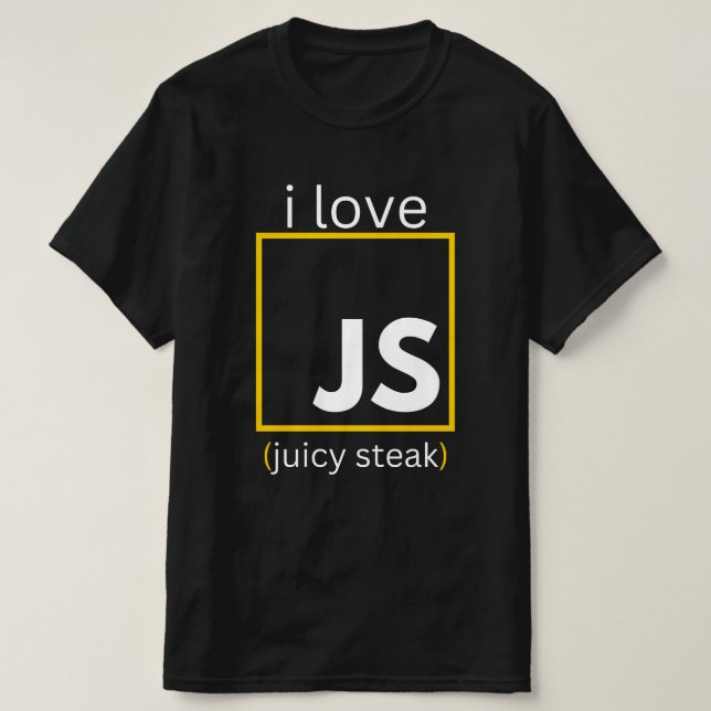 T-shirt développeur web programmation amusante JavaScript (Design devant)