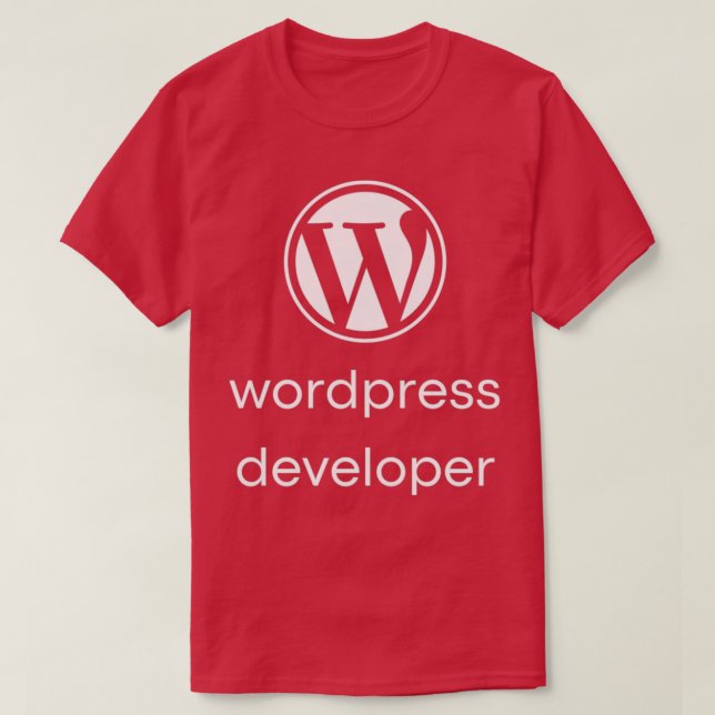 T-shirt Développeur Wordpress 1 (Design devant)