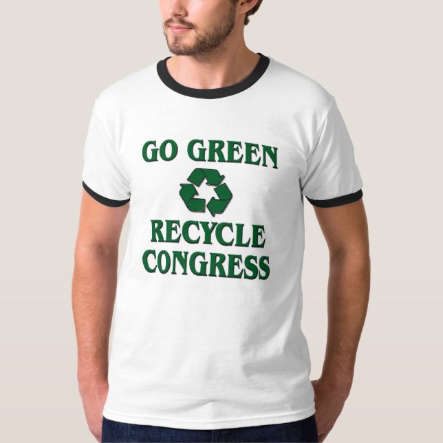 T-shirt Devenez écolo - réutilisez le congrès (Devant)