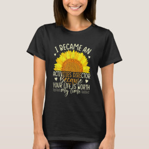 T-shirt Devenir Directeur Activités amusantes Coordonnatri