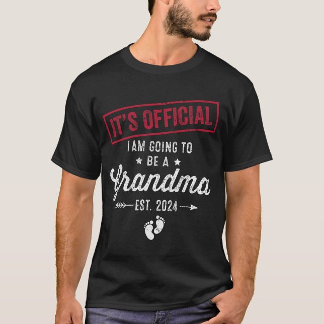 T-shirt Devenir Grand-Mère Premier Jour Des Mères Pour Gra (Devant)