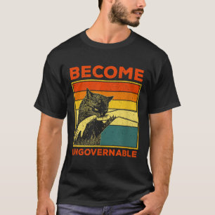 T-shirt Devenir ingouvernable - Black Cat Mâle de morsure