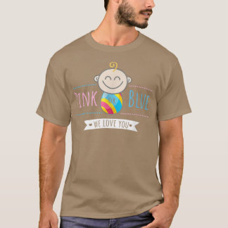 T-shirt Devenir mère rose ou bleu Révélation de genre