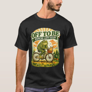 T-shirt Devenir un détritus gauchiste radical drôle de gre