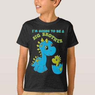 T-shirt Devenir un grand frère Dinosaure