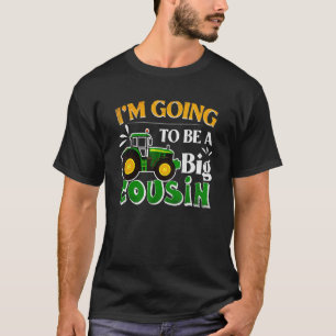 T-shirt Devenir un gros tracteur de cousine pour les enfan