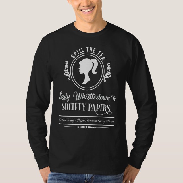 T-shirt Déverser Les Papiers de la société de sifflement d (Devant)
