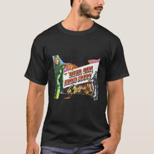 T-shirt Devil Girl De Mars Retro Sci Fi
