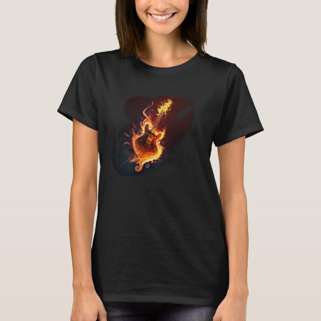 T-shirt Devil Guitar for Rock n Roll (Devant)