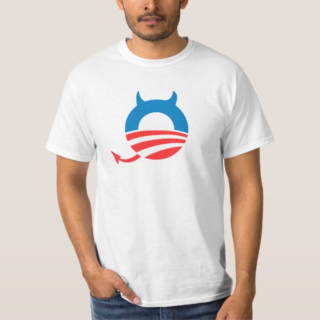 T-SHIRT DEVIL OBAMA (Devant)