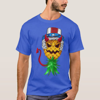 T-shirt Devil Oncle Sam Casquette Upside Down Pineappy 4th