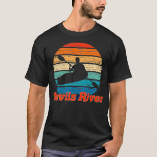T-shirt Devils River Canoë Kayak Teas Kayaker TX Yak