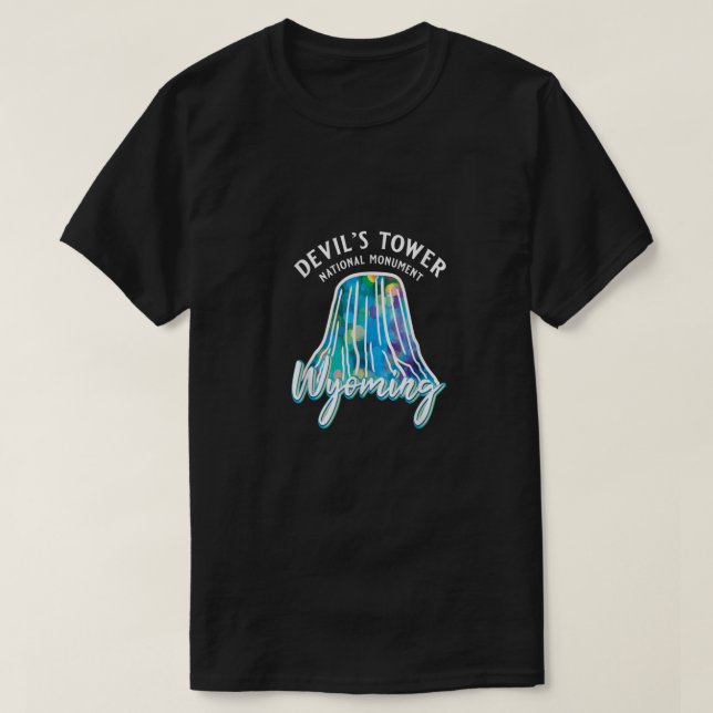 T-shirt Devils Tower National Monument Wyoming Usa Vacatio (Design devant)