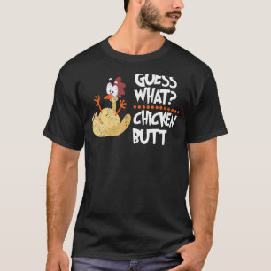 T-shirt Devine quoi cul de poulet Blague de poulet animal 