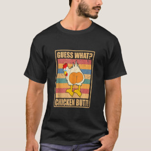 T-shirt Devinez Ce Beurre De Poulet Drôle Blagues Blanches
