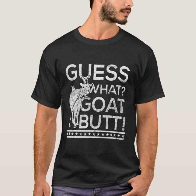 T-shirt Devinez ce chèvre Butt chèvre (Devant)