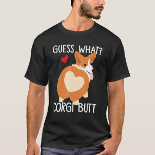 T-shirt Devinez Ce Corgi Butt Corgi Chien Pun