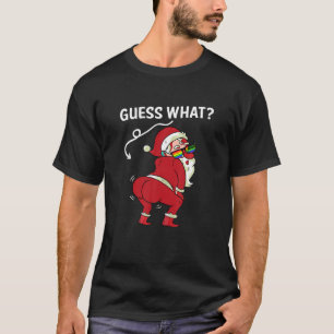 T-shirt Devinez ce drôle Gay Père Noël LGBT Drapeau Arc en