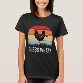 T-shirt Devinez Ce Qui A Poule Beurre Drôle