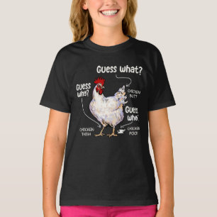 T-shirt Devinez Quel Beurre De Poulet, Amoureux Du Poulet 