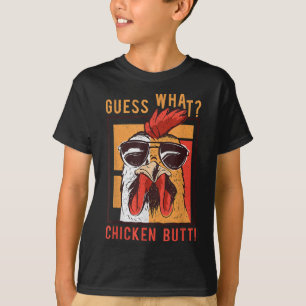 T-shirt Devinez Quel Beurre De Poulet ! Drôle PapaFrèresAm