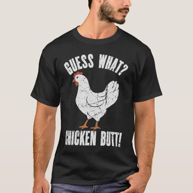 T-shirt Devinez Quel Beurre De Poulet Perdu De Poulet (Devant)