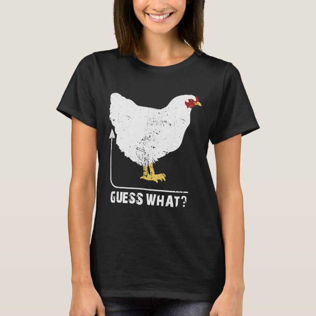 T-shirt Devinez quel bouton de poulet 72 (Devant)